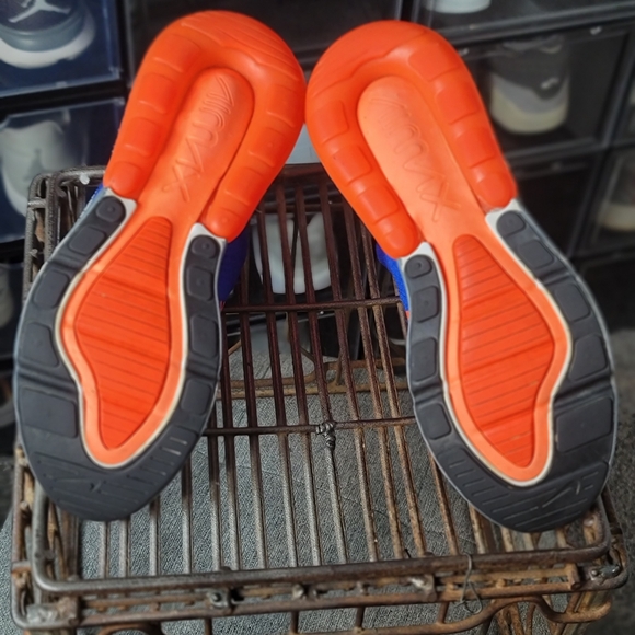 Nike Air Max 270 "Racer Blue/ Total Crimson" Good Preowned Condition. Fastshippr - Picture 11 of 13